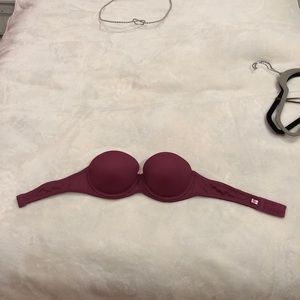 PINK strapless push-up bra